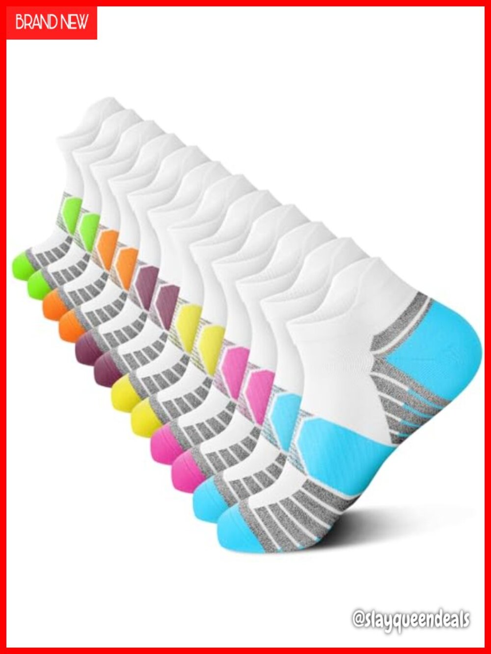 Compression Socks Women Ankle Running Arch Support 6 Pairs